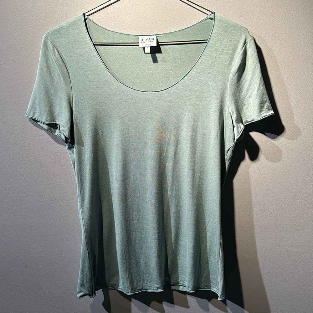 Armani Collezioni knit short sleeve top